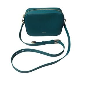FURLA MINI CROSSBODY BAG TEAL PURSE NWOT